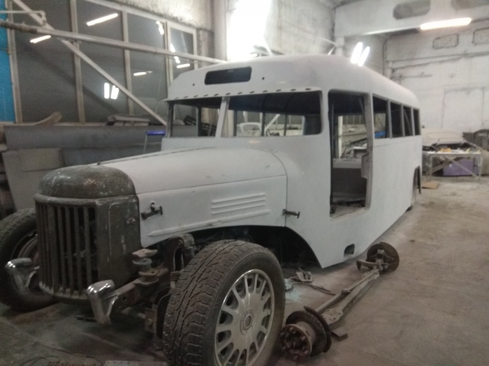 Making a cool bread truck, airbrushing. - My, Airbrushing, Tyumen, Longpost, Car restoration, Painting, Auto, Kavz, Tyumenaero, Restoration