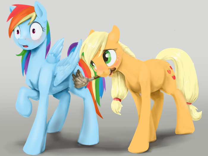   My Little Pony, Rainbow Dash, Applejack, Silfoe