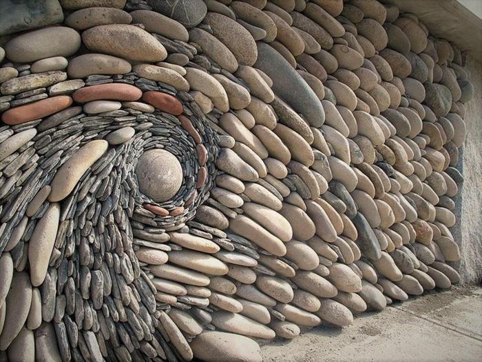 Not photoshop - Spiral, A rock, Wall, Art, Vancouver, Canada, Unusual