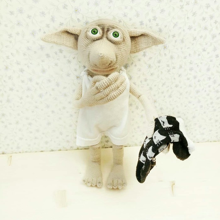 Dobby is free! - Needlework without process, Knitted toys, Crochet, Knitting, Dobby, Dobby is free, Longpost