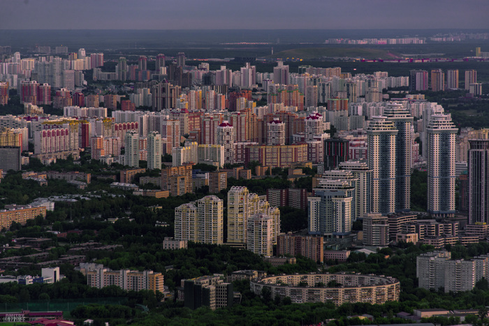 One of the two round houses in Moscow from above - My, Square Sense, Moscow, Architecture, Town, The photo