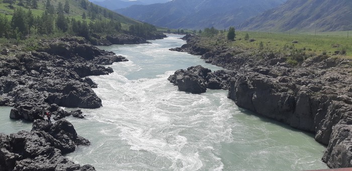 Rapid Teldekpen 1, river Katun - My, Altai, Katun, Mountain river, Longpost, Altai Republic