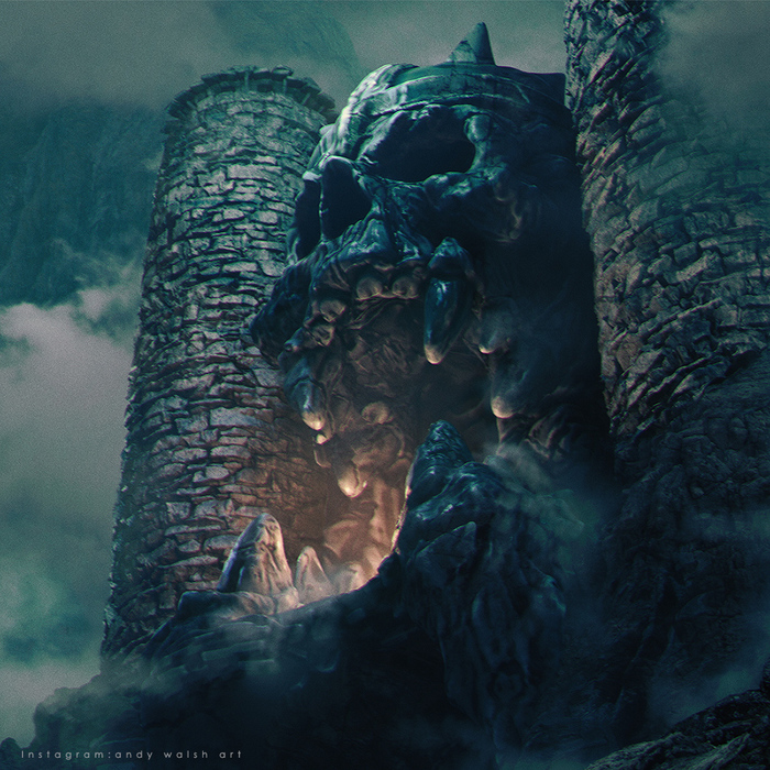 Castle Grayskull (Grayskul) - Lock, Art, Images, Scull, Fantasy, Gloomy, He-Man, Andy Walsh