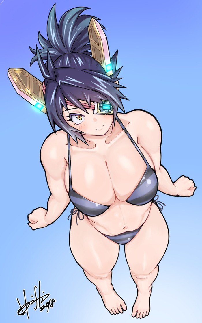 Tenryuu - NSFW, Kantai Collection, Tenryuu, Sugoi Dekai, Anime Art, Аниме, Арт, Купальник