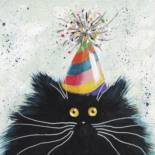 Funny cats Kim Haskins. - cat, Drawing, Positive, Longpost