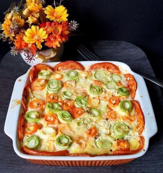 Vegetable casserole. - My, Recipe, Cooking, Food