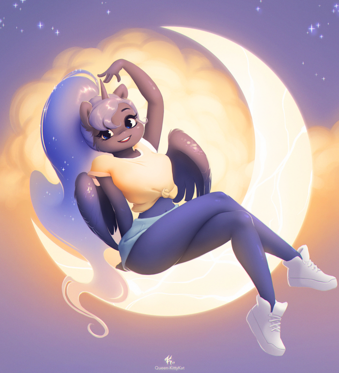   My Little Pony, Ponyart, , Katputze, Princess Luna, 