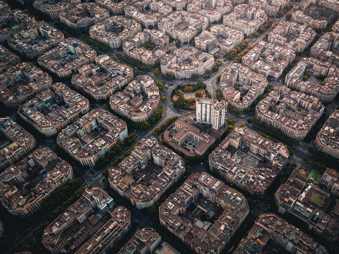 Spain, Barcelona - My, The photo, Drone, Quadcopter, Travels, Spain, Barcelona, Europe, Architecture, Barcelona city