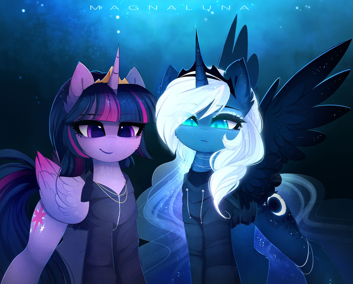 Cool Ponies My Little Pony, Twilight Sparkle, Princess Luna, Magnaluna