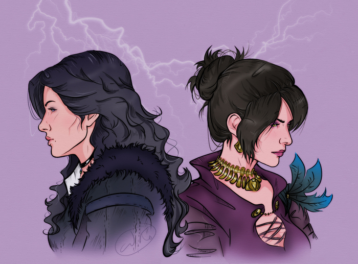 Witches. - Morrigan, Yennefer, Dragon age, Crossover, Witcher, Crossover