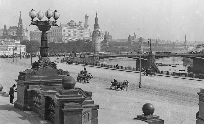 Москва, 1910 год. - Москва, Черно-белое фото