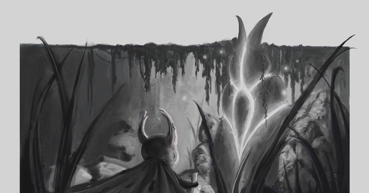 Hollow knight фонтан. Тотем души Hollow Knight. Тотемы душ Hollow Knight. Город слёз арт. Тотемы полый рыцарь.