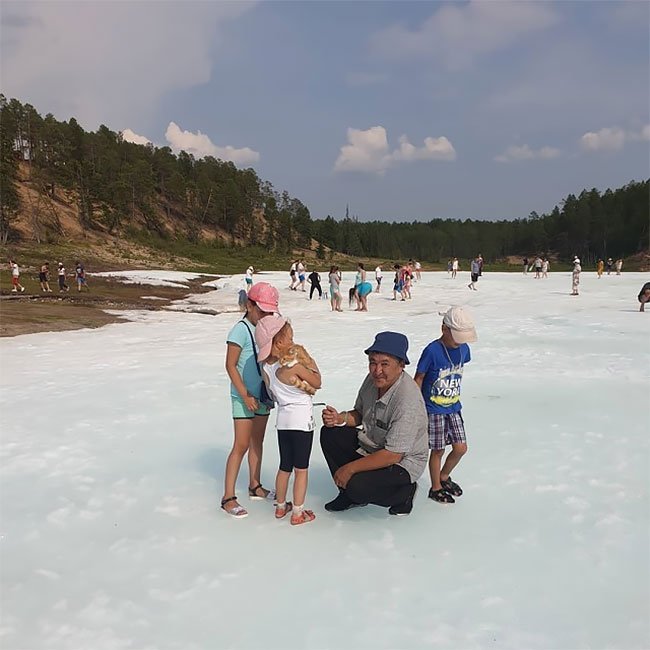 The most unusual beach in the world - the Buluus glacier in Yakutia - The photo, Yakutia, Beach, Longpost