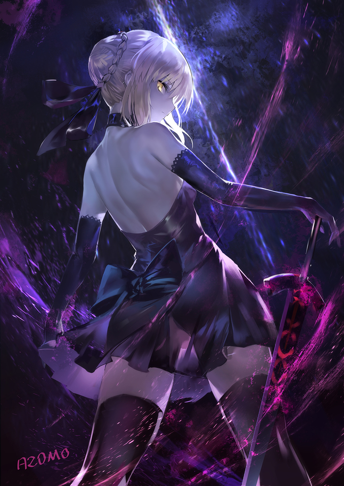 Anime Art - Anime, Anime art, Fate grand order, Artoria pendragon, Saber alter, Azomo