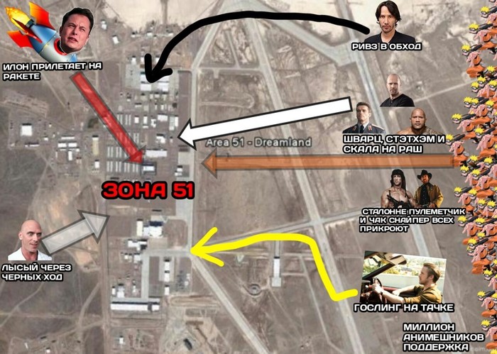 Attack plans for Area 51 leaked - Zone 51, Draining, Plan, Humor