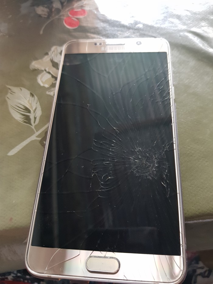 Samsung Galaxy Note 5 SM-N920C broken protective screen - My, , , Longpost, Ремонт телефона, Help, Broken glass