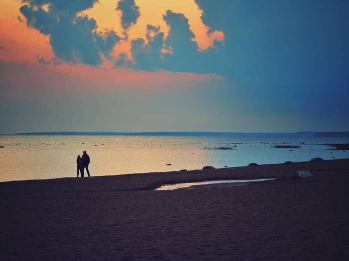 Weather for romantic walks - My, The photo, Landscape, Sunset, The Gulf of Finland, Olympus