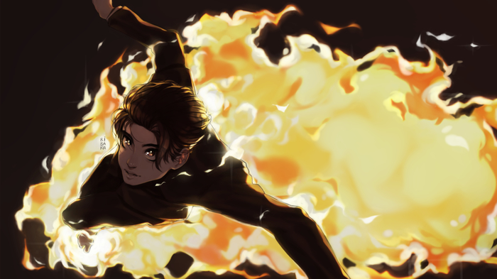 Shinra Kusakabe | Fire Brigade of Flames Anime Art, , , , , ,  