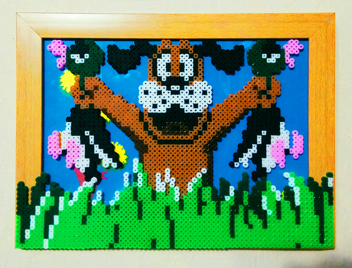 Duck Hunt (NES) from thermal mosaic - My, Thermomosaics, Mosaic, Creation, Hobby, Classes, Beads, Perler beads, Duck Hunt, Video