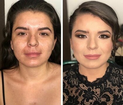 How men see women before and after drinking alcohol. - Girls, Female, Makeup, The photo, It Was-It Was, Longpost, Cosmetics, Women