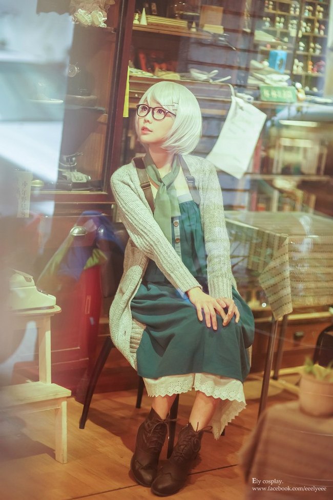 Okitegami Kyoko (eeelyeee) - , , Cosplay, Beautiful girl, Glasses, Nishio Ishin, Longpost