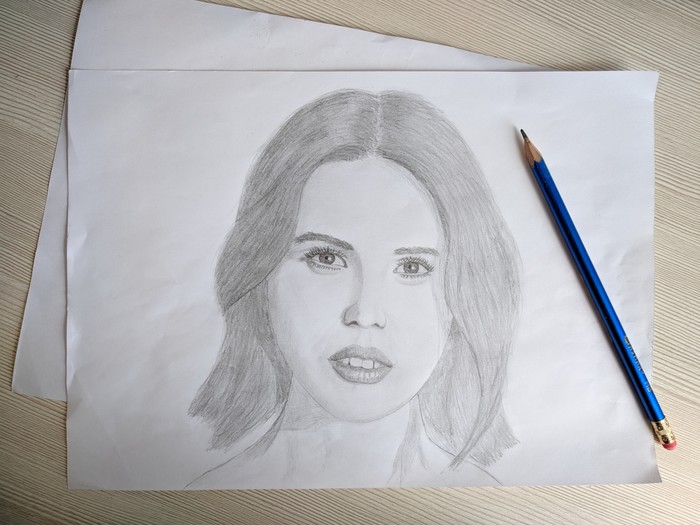 Not bad for a beginner? - My, Drawing, Girls, Portrait