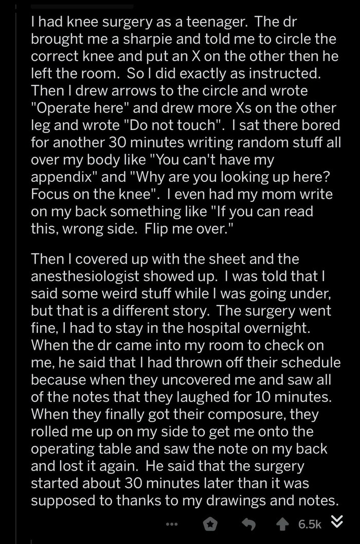 The best way to prepare for surgery - Reddit, Real life story, Humor, The medicine, Screenshot, Translation, Operation, Training