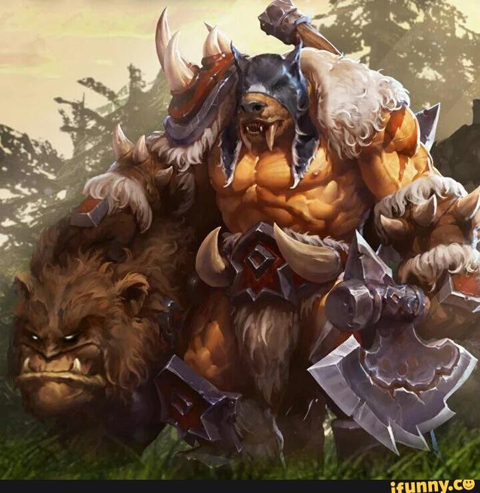 Rexxar swapped faces with Misha :D - Warcraft, HOTS