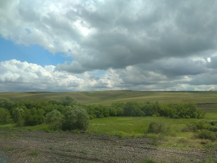 Serenity - My, The photo, Summer, Landscape, Serenity, Open spaces, A train, Longpost