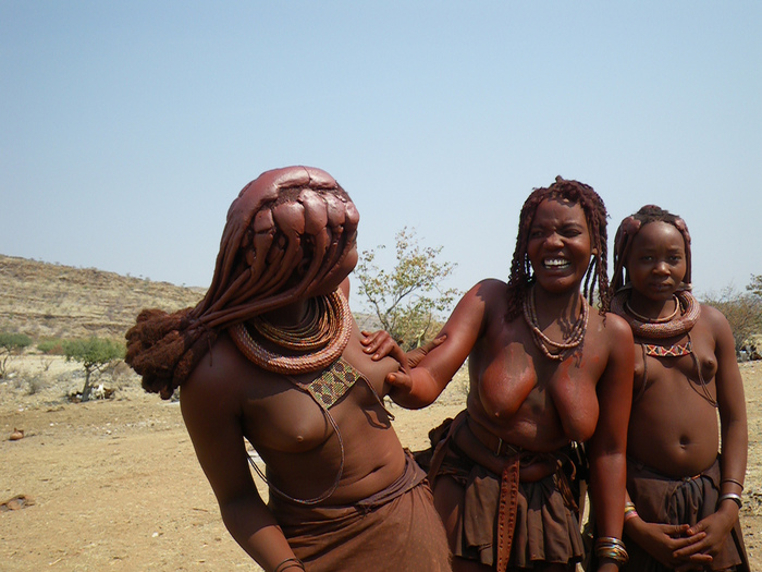 Laugh girly girls - NSFW, Himba, Africa, Girls