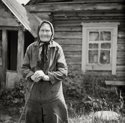 Старые фото. Лето в деревне - Фотография, Деревня, Старое фото, Длиннопост, Черно-белое