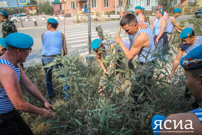 Yakut paratroopers celebrated the day of the Airborne Forces with good deeds. - Longpost, Day of the Airborne Forces, Yakutsk, Good deeds