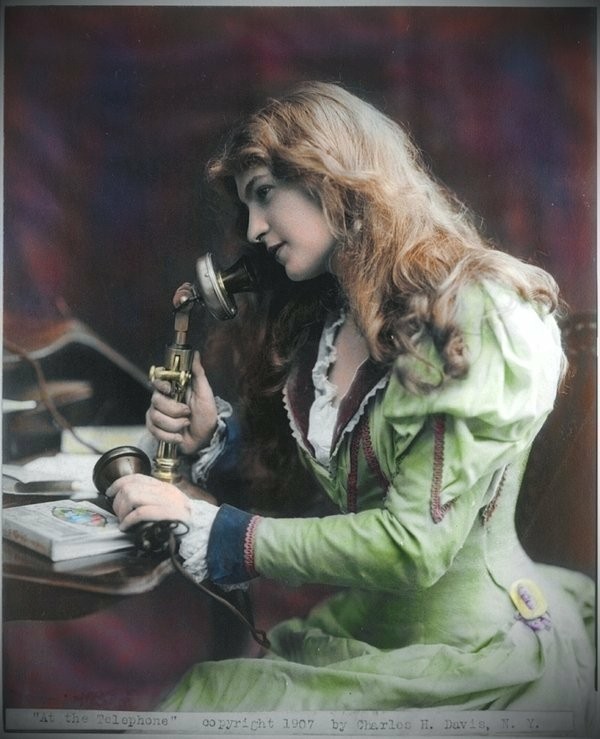 Bought a new phone - Retro, Telephone, 1907