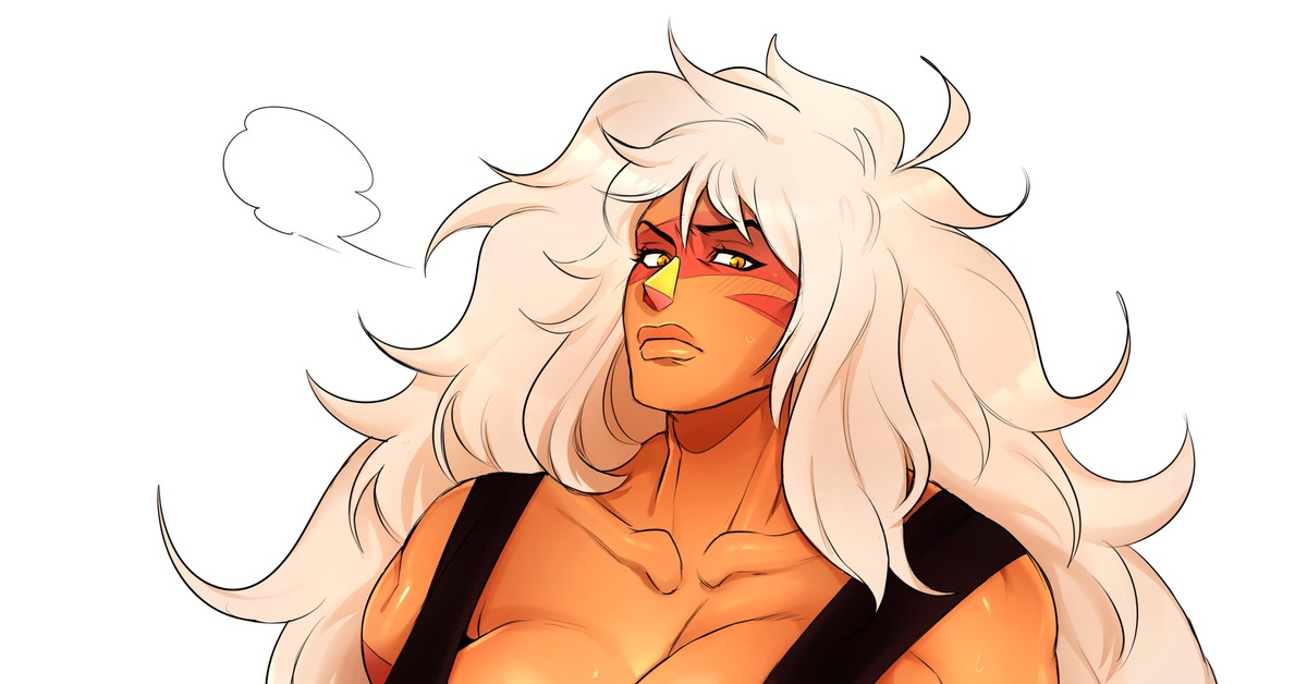 Busty Jasper - NSFW, Orangekissess, Strong girl, Art, Jasper, Steven universe, Boobs