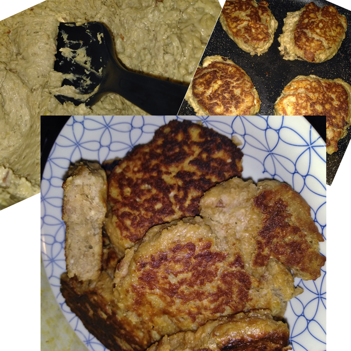 Соевые лепёшки с арахисом и изюмом