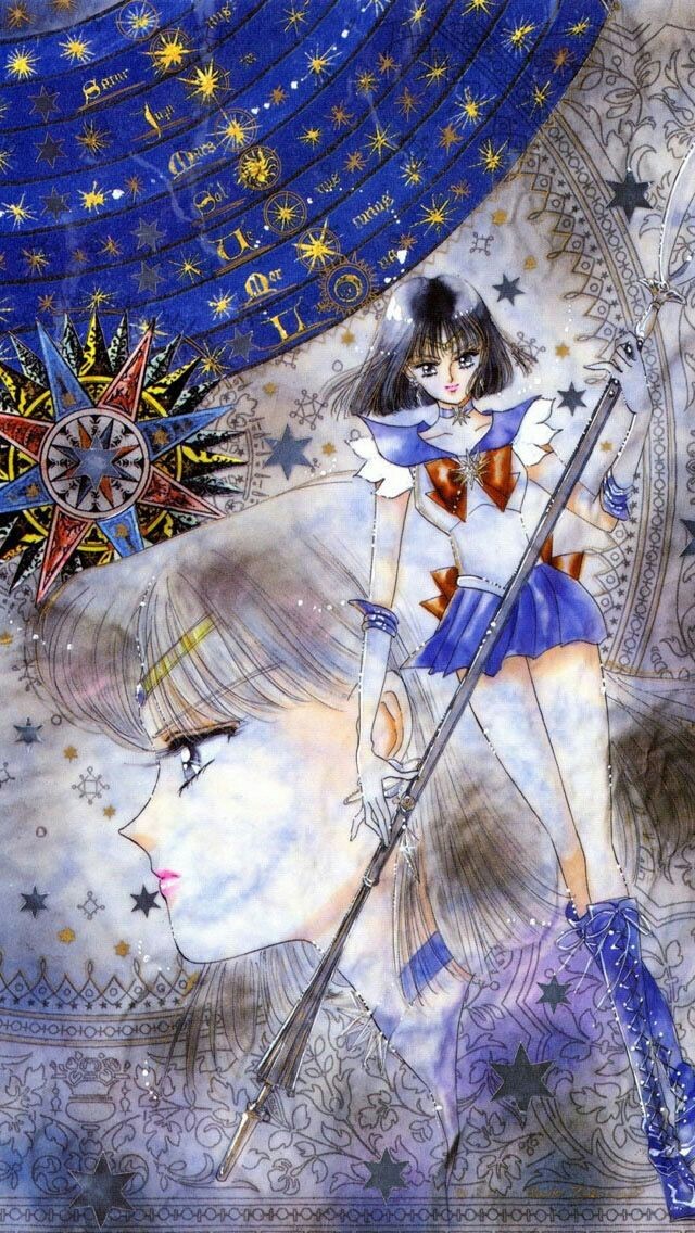 Сэйлор Сатурн - Арт, Фан-Арт, Anime Art, Sailor Moon, Сейлор Сатурн, Sailor Saturn, Аниме