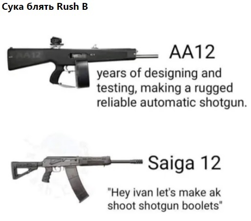 So why complicate things? - Translation, Kalashnikov assault rifle, Saiga, 9GAG