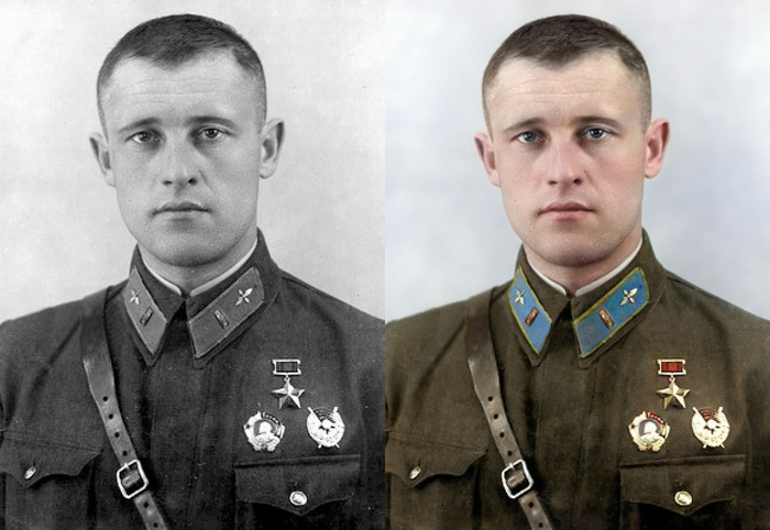 My coloration - My, Colorization, The hero of the USSR, The Great Patriotic War, Morozov