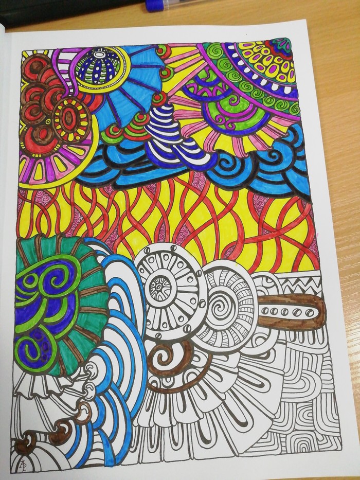 This is the best antistress coloring book! Checked! - My, Antistress, Coloring, Stress resistance