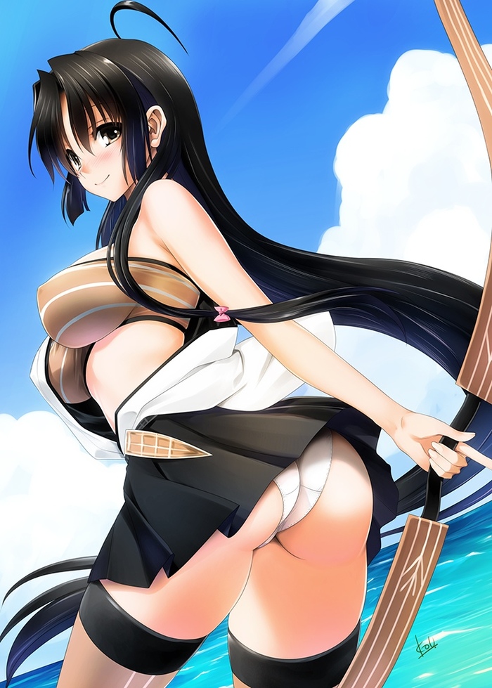 Shouhou - NSFW, Kantai collection, Shouhou, Sugoi dekai, Pantsu, Anime art, Anime, Art