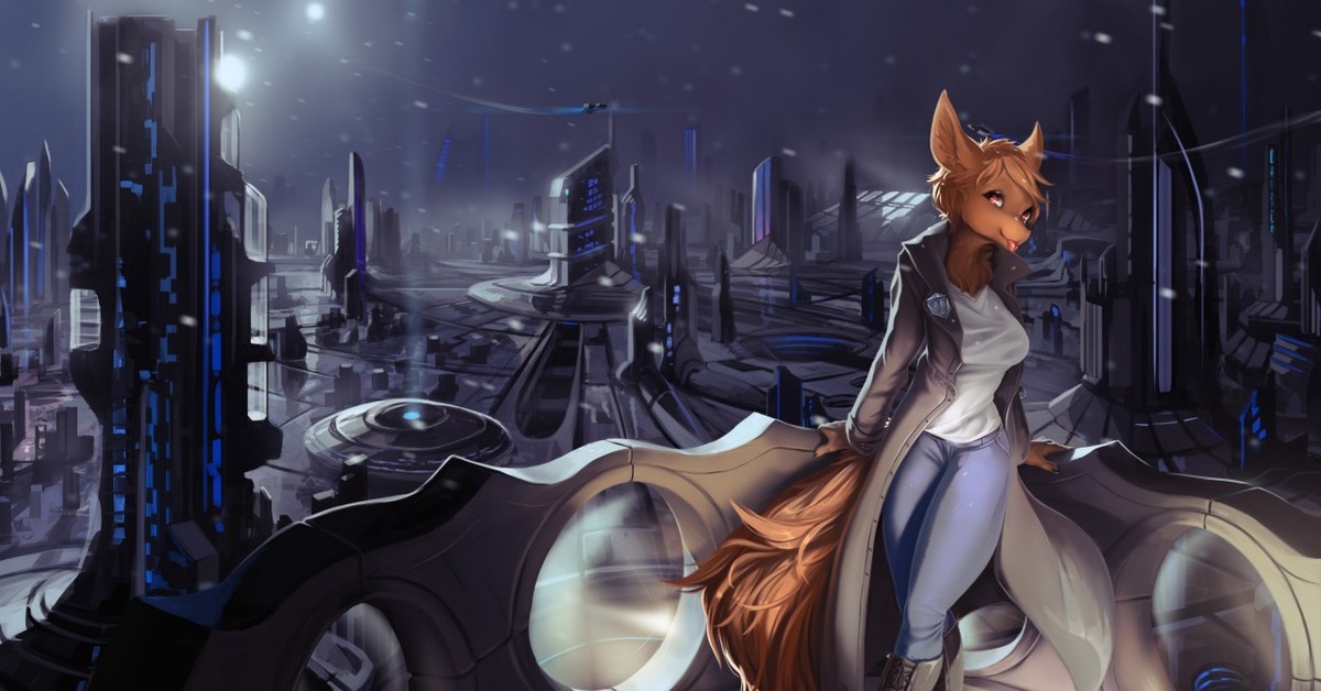 Very young teen fox girl furry