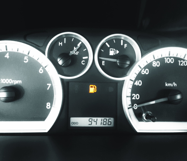 How many miles can the car drive after the fuel indicator lights up? - My, Fuel, Auto, Question