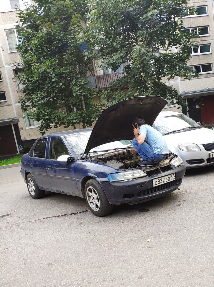 Угадай район - Моё, Санкт-Петербург, Ремонт авто, Корточки