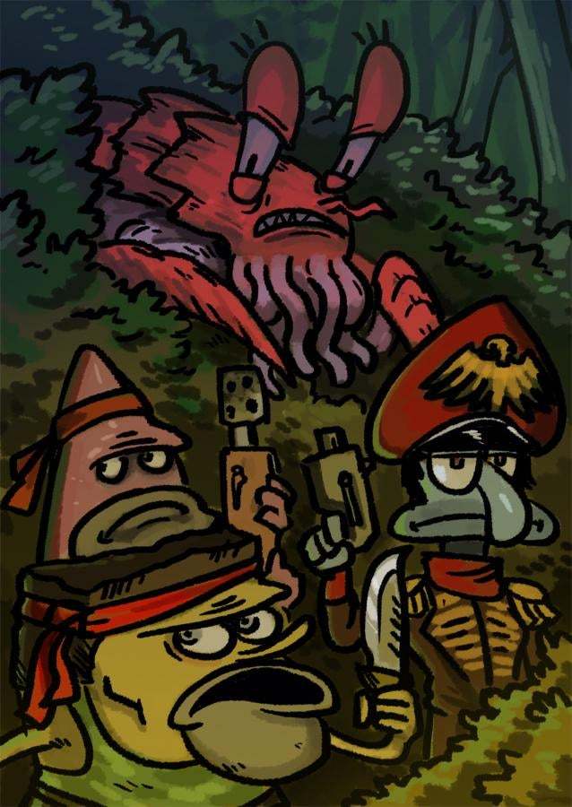 Spongebob in the 40th millennium - Warhammer 40k, SpongeBob, Crossover, Art, Lictor, Crossover