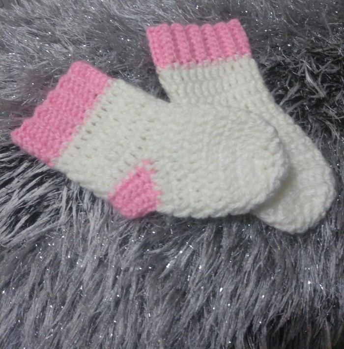 Baby socks - My, Crochet, Knitting, Inspiration, Needlework without process, Needlework, Knitting