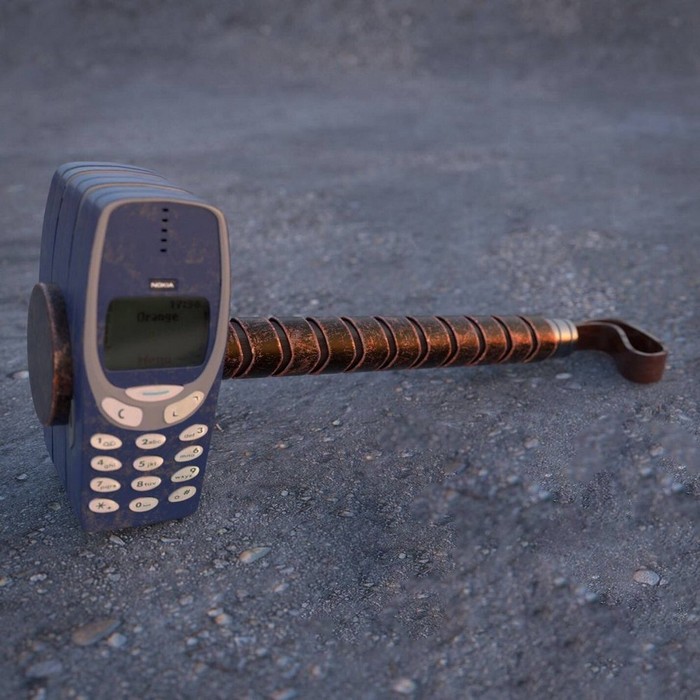 Nobody lost? - Nokia 3310, Thor's Hammer, The photo, Mjolnir