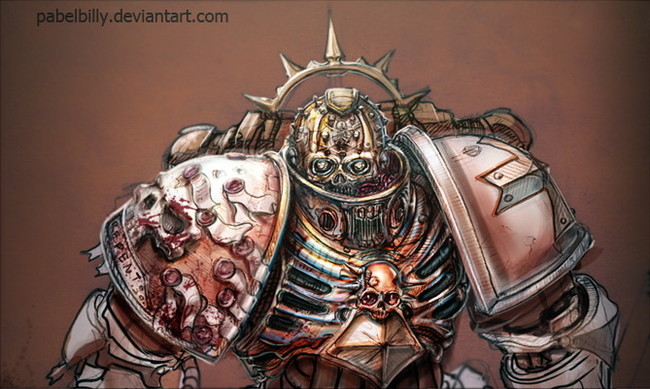 Chaplain - Adeptus Astartes, Warhammer 40k, Art, Chaplain, Wh Art, Longpost