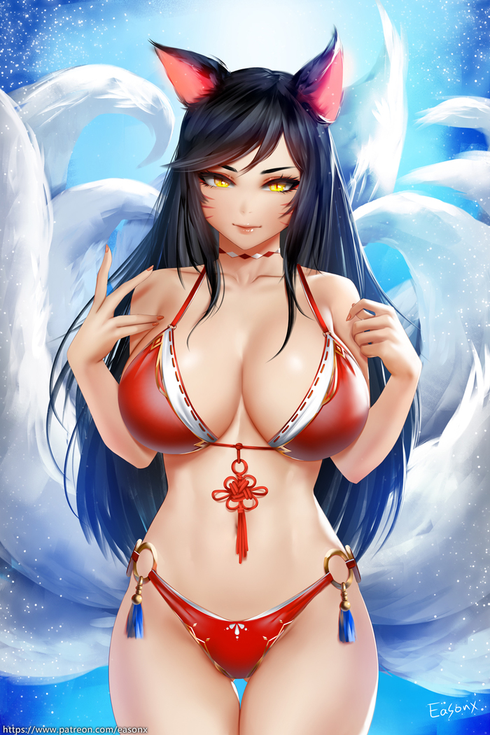 Ahri - NSFW, Ahri, League of legends, Games, Art, Easonx