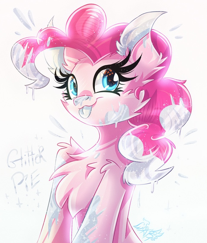 Glitter Pie - My little pony, PonyArt, Pinkie pie, Alexbluebird