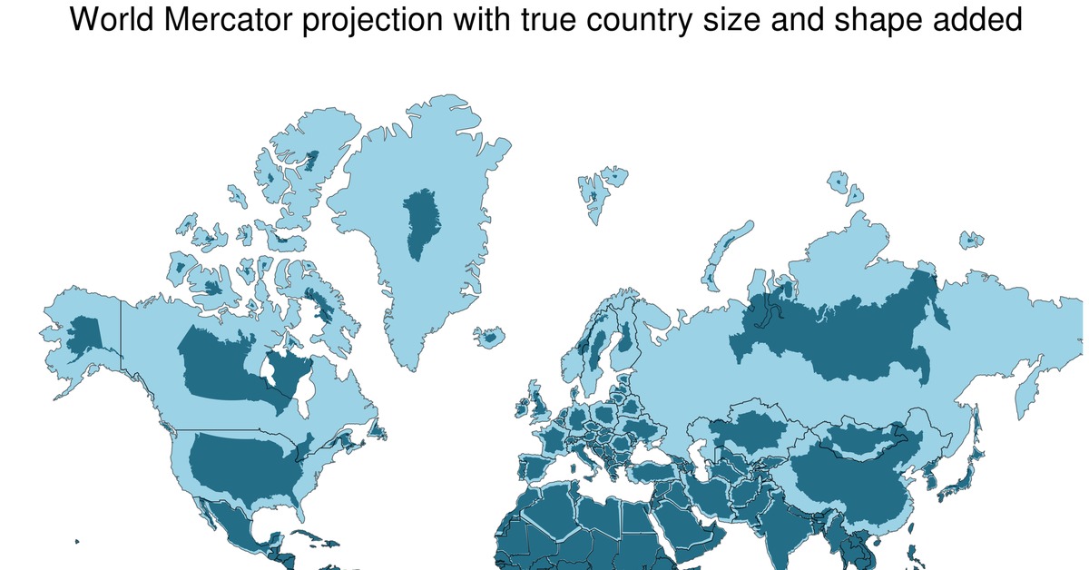Reddit eu medium. Реальные Размеры стран. Реальная площадь стран на карте. Карта истинных размеров государств.